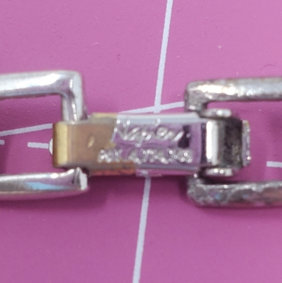 NAPIER SILVER TONE LAYERING  NECKLACE LOT LARGE LINK TWIST CHAIN WOMEN JEWELRY - Picture 7 of 14